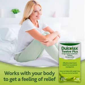 Dulcolax Twelve Plus Laxative Tablets Pack of 100