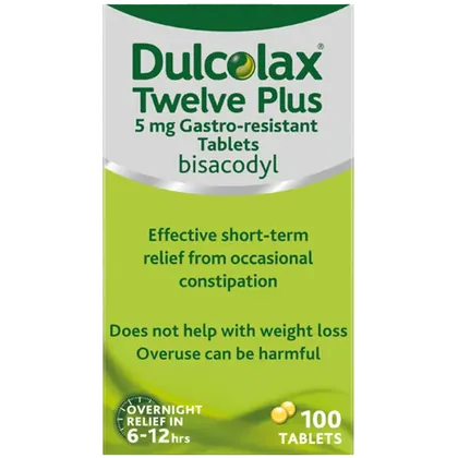 Dulcolax Twelve Plus Laxative Tablets Pack of 100