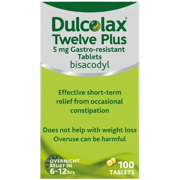 Dulcolax Twelve Plus Laxative Tablets Pack of 100