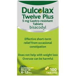 Dulcolax Twelve Plus Laxative Tablets Pack of 100