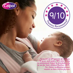 Calpol Sugar Free Infant Suspension, Paracetamol Medication, 2+ Months, Strawberry Flavour, 100ml