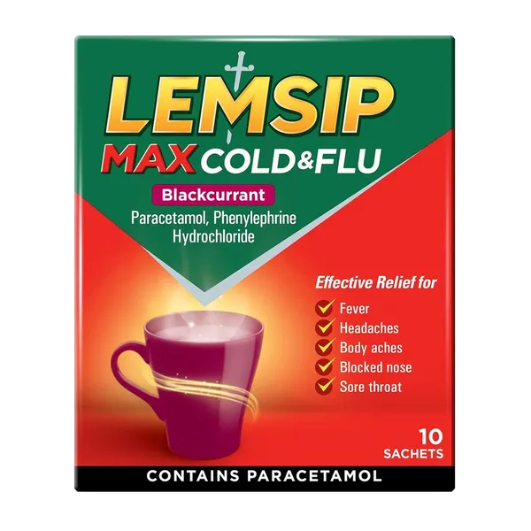 Lemsip Max Sachets Blackcurrant