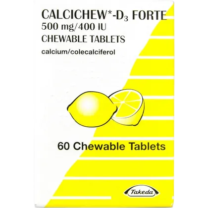 Calcichew D3 Forte Tablets Chewable Pack of 60