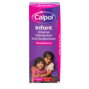 Calpol Infant Suspension, Paracetamol Medication, For 2+ Months, Strawberry Flavour, 200ml