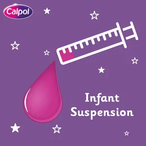 Calpol Infant Suspension, Paracetamol Medication, For 2+ Months, Strawberry Flavour, 200ml