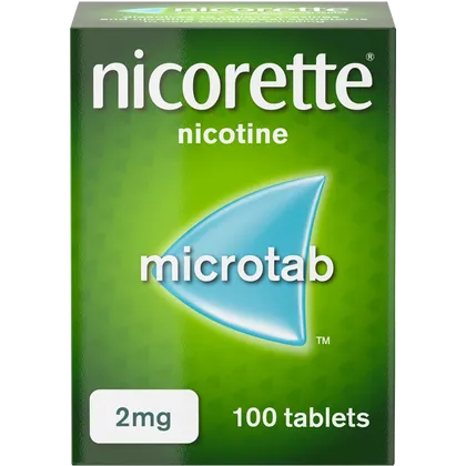 Nicorette® Microtab 2mg Nicotine 100 Sublingual Tablets (Stop Smoking Aid)