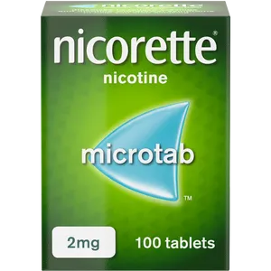 Nicorette® Microtab 2mg Nicotine 100 Sublingual Tablets (Stop Smoking Aid)