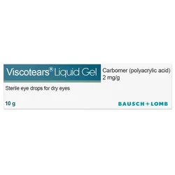 Viscotears Liquid Gel for Dry Eyes 10g Pack of 10