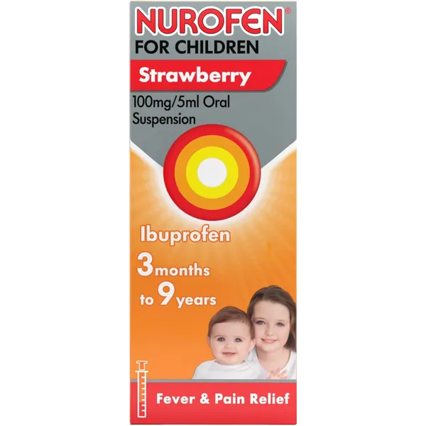 Nurofen For Children 3 Months To 9 Years Strawberry 100ml