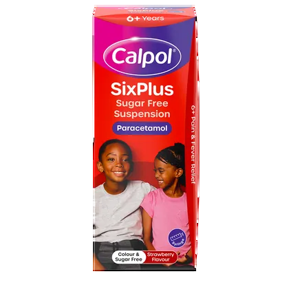 Calpol SixPlus Sugar Free Suspension Strawberry Flavour 6+ Years 200ml