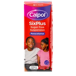 Calpol SixPlus Sugar Free Suspension Strawberry Flavour 6+ Years 200ml