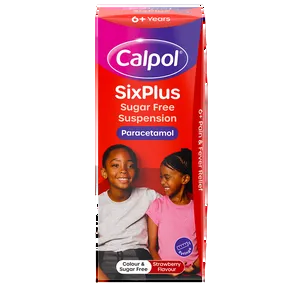 Calpol SixPlus Sugar Free Suspension Strawberry Flavour 6+ Years 200ml