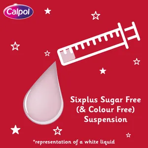Calpol SixPlus Sugar Free Suspension Strawberry Flavour 6+ Years 200ml
