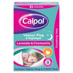 Calpol Vapour Plug & Nightlight Lavender & Chamomile 3+ Months
