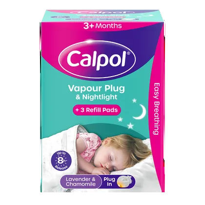 Calpol Vapour Plug & Nightlight Lavender & Chamomile 3+ Months