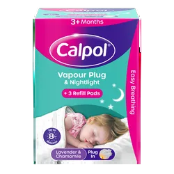 Calpol Vapour Plug & Nightlight Lavender & Chamomile 3+ Months