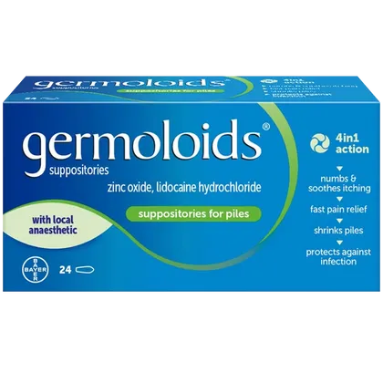 Germoloids Suppositories Pack of 24