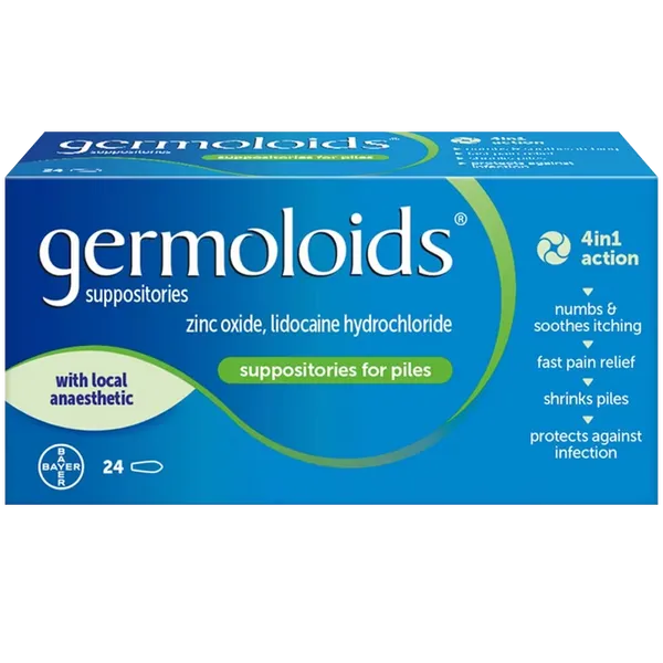 Germoloids Suppositories Pack of 24