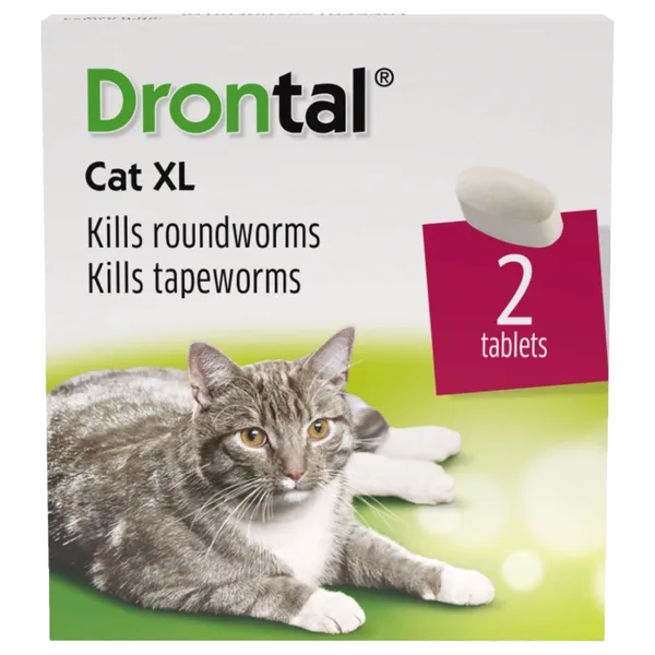 Drontal Cat XL Tape & Roundworm Tablets Pack of 2