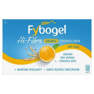 Fybogel Hi-Fibre Orange Flavoured Laxative Sachets Pack of 30
