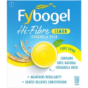 Fybogel Hi-Fibre Lemon Flavoured Laxative Sachets Pack of 10