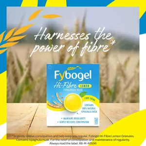 Fybogel Hi-Fibre Lemon Flavoured Laxative Sachets Pack of 10