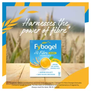 Fybogel Hi-Fibre Orange Flavoured Laxative Sachets Pack of 10