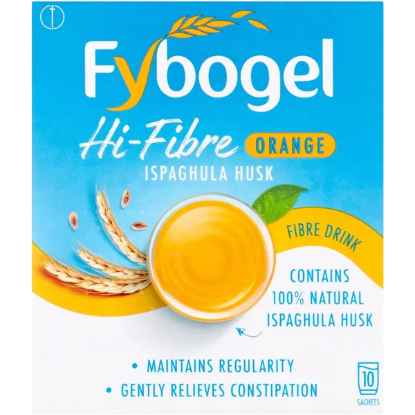 Fybogel Hi-Fibre Orange Flavoured Laxative Sachets Pack of 10