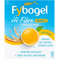 Fybogel Hi-Fibre Orange Flavoured Laxative Sachets Pack of 10