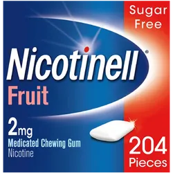 Nicotinell 2mg Chewing Gum Fruit Pack of 204