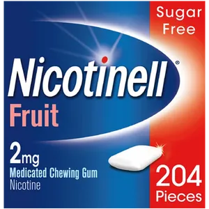 Nicotinell 2mg Chewing Gum Fruit Pack of 204