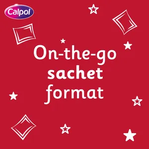 Calpol Six Plus Sugar-Free Strawberry Flavour Sachets 5ml Pack of 12