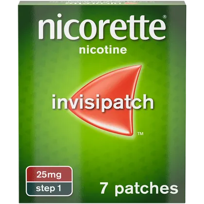 Nicorette® Step 1 InvisiPatch 25mg, 7 Nicotine Patches (Stop Smoking Aid)