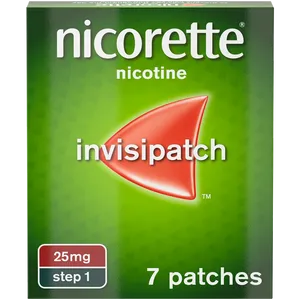Nicorette® Step 1 InvisiPatch 25mg, 7 Nicotine Patches (Stop Smoking Aid)