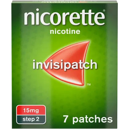 Nicorette® Step 2 InvisiPatch 15mg, 7 Nicotine Patches (Stop Smoking Aid)