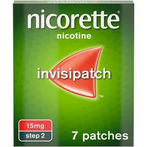 Nicorette® Step 2 InvisiPatch 15mg, 7 Nicotine Patches (Stop Smoking Aid)