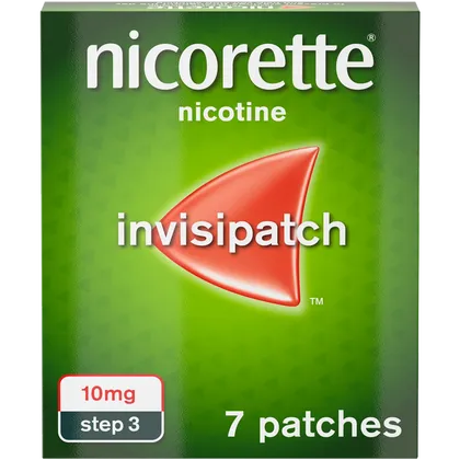 Nicorette® Step 3 InvisiPatch 10mg, 7 Nicotine Patches (Stop Smoking Aid)
