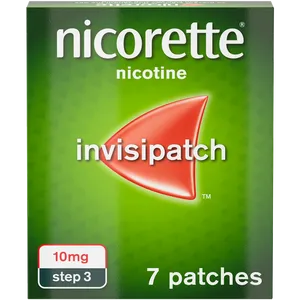 Nicorette® Step 3 InvisiPatch 10mg, 7 Nicotine Patches (Stop Smoking Aid)