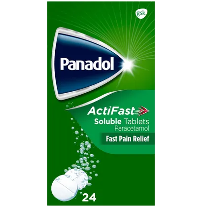 Panadol Actifast Soluble Tablets Pack of 24