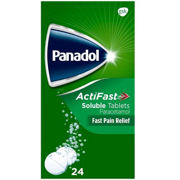 Panadol Actifast Soluble Tablets Pack of 24