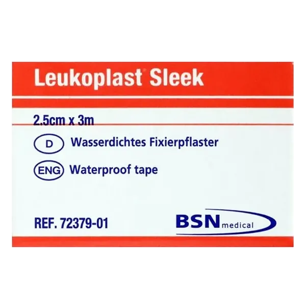 Leukoplast Sleek Waterproof Tape  2.5cm x 3m