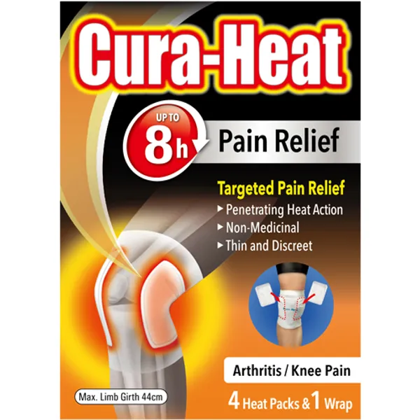 CuraHeat Arthritis Knee Pain Relief Pack of 4