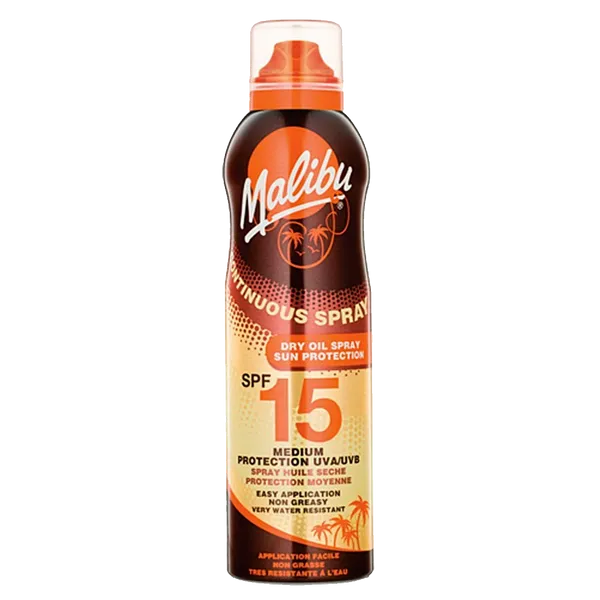 Malibu Continuous Dry Oil Spray SPF15 175ml